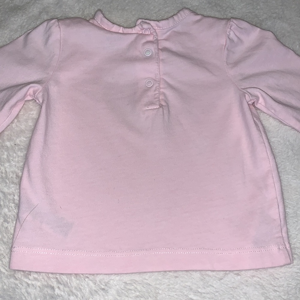 Little Me Pink & Gold Heart Top 12M Baby Girl - Picture 7 of 10